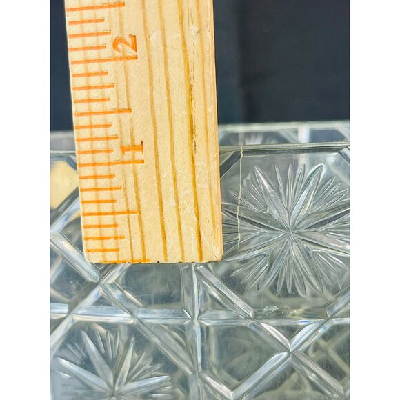 Vintage Aladdinware "Cut Crystal" Lucite Waste Basket MCM Mid Century - Picture 6 of 6